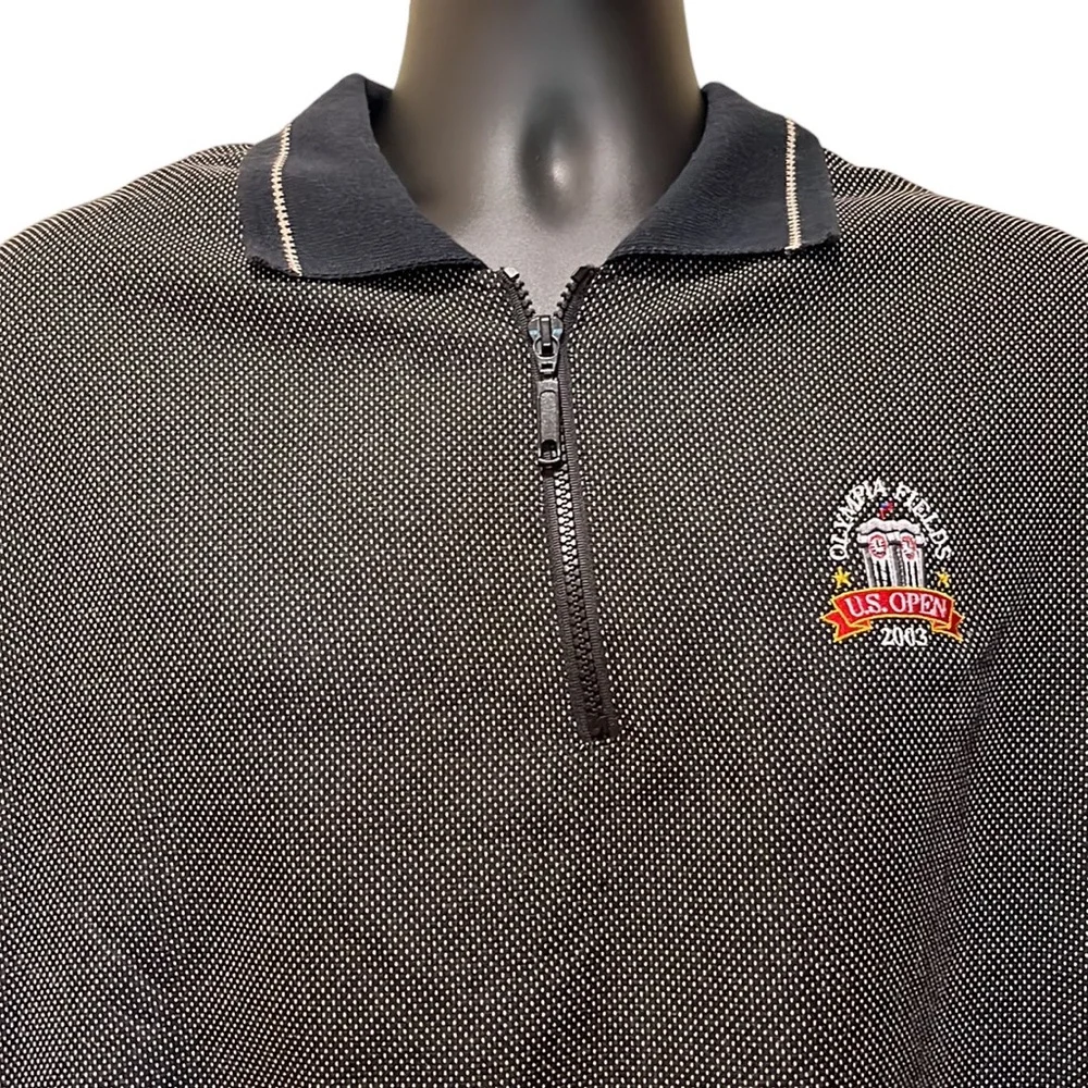 Vtg 2003 Olympia Fields US Golf Open 1/4 Zip Jacket~Sunderland of Scotland~M